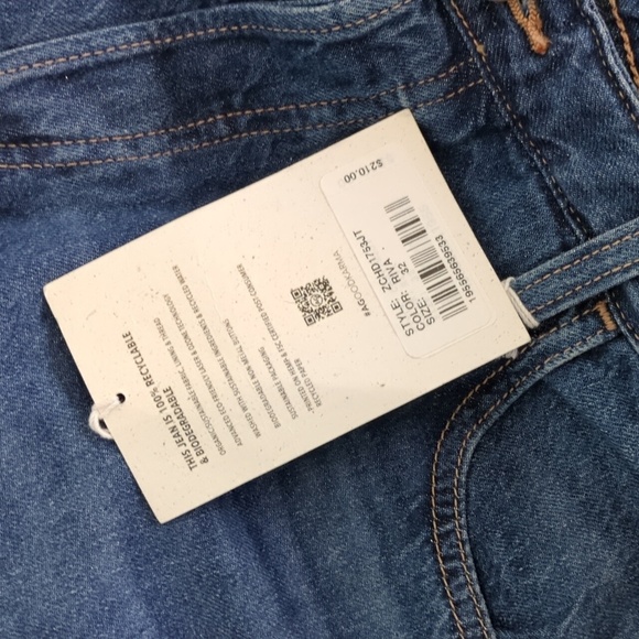 AG The Jeans of Tomorrow Isabelle High Rise Straight Crop Organic Cotton in Riva - Picture 9 of 10